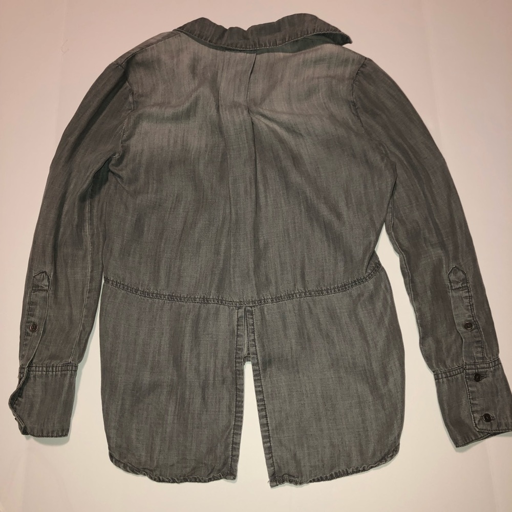 Gray Wash cloth & stone button down shirt - Picture 6 of 8